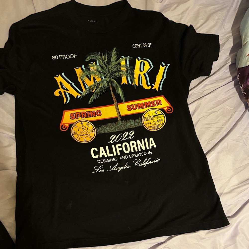 AMIRI Black California Graphic Tee